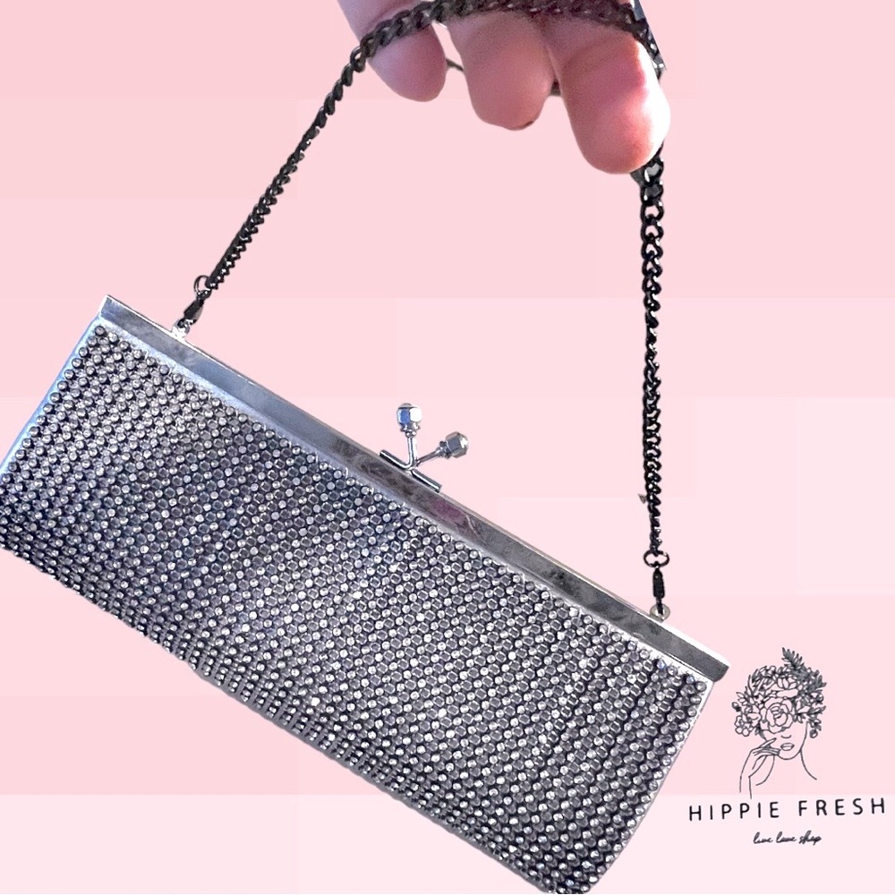 KATE LANDRY Rhinestone Evening Bag